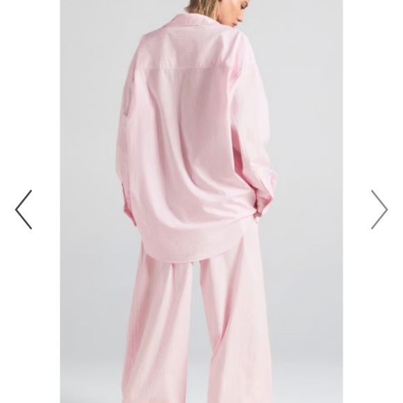 NWT Skims Cotton Poplin Sleep Oversized Long Set - Picture 3 of 6